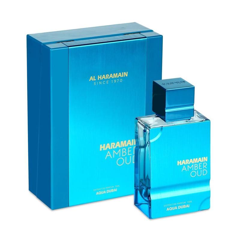 香水(男性用) Al Haramain Amber Oud Aqua Dubai 75ml Perfume Al Haramain Amber Oud Aqua Dubai - 75ml - Perfume Unissex